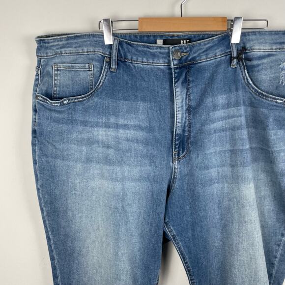 KUT from the Kloth Naomi High Rise Crop Straight Leg Jean Plus Size 24W Fab Ab - Picture 9 of 11